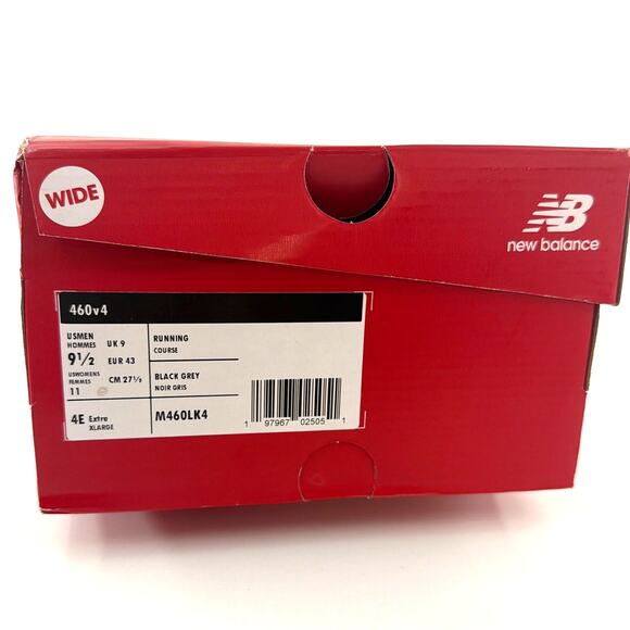 New Balance Unisex Black Gray 460 v4 Running Shoes Size M9.5 W11 - Picture 2 of 11